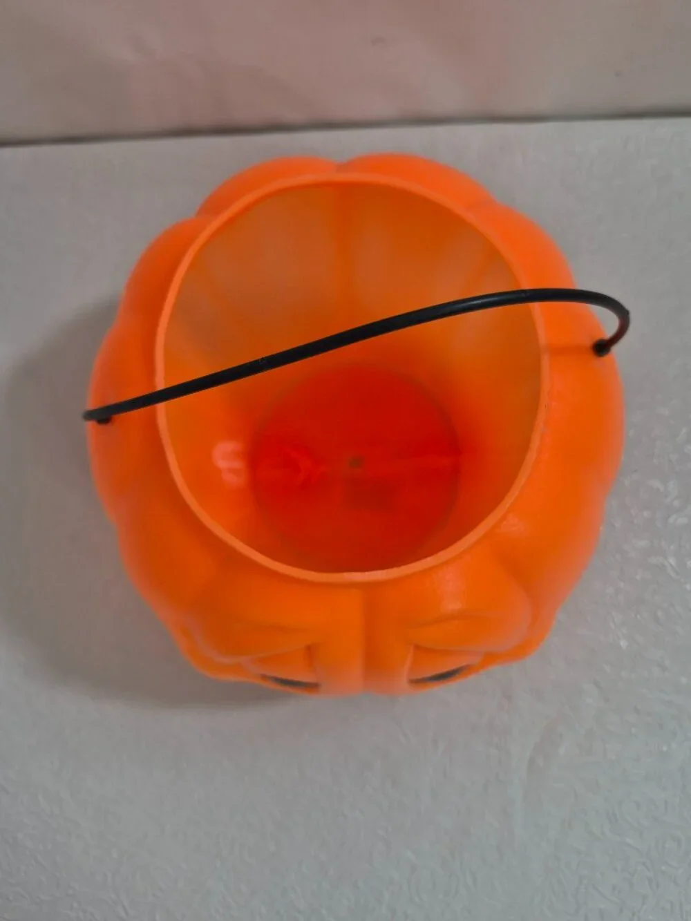 General Foam Plastics Orange Pumpkin Blow Mold Halloween Candy Bucket Basket